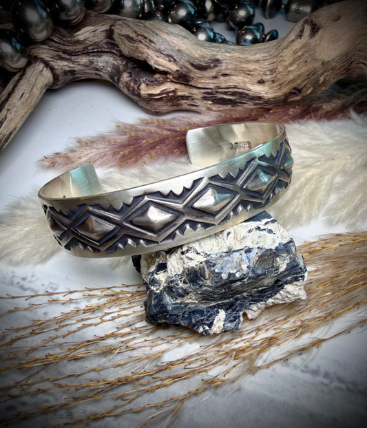 Sterling Silver Cuff by J. Tahe