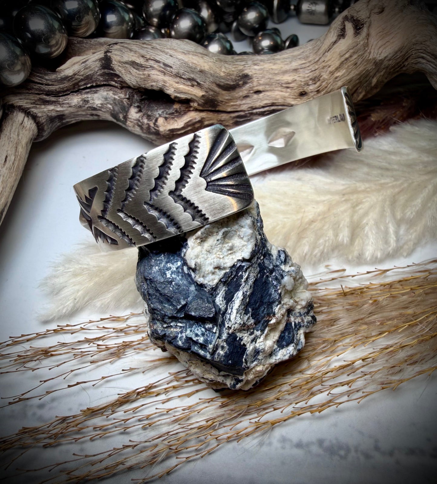 Sterling Silver Cuff by J. Tahe