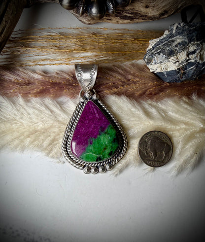 Ruby Zoisite Pendant