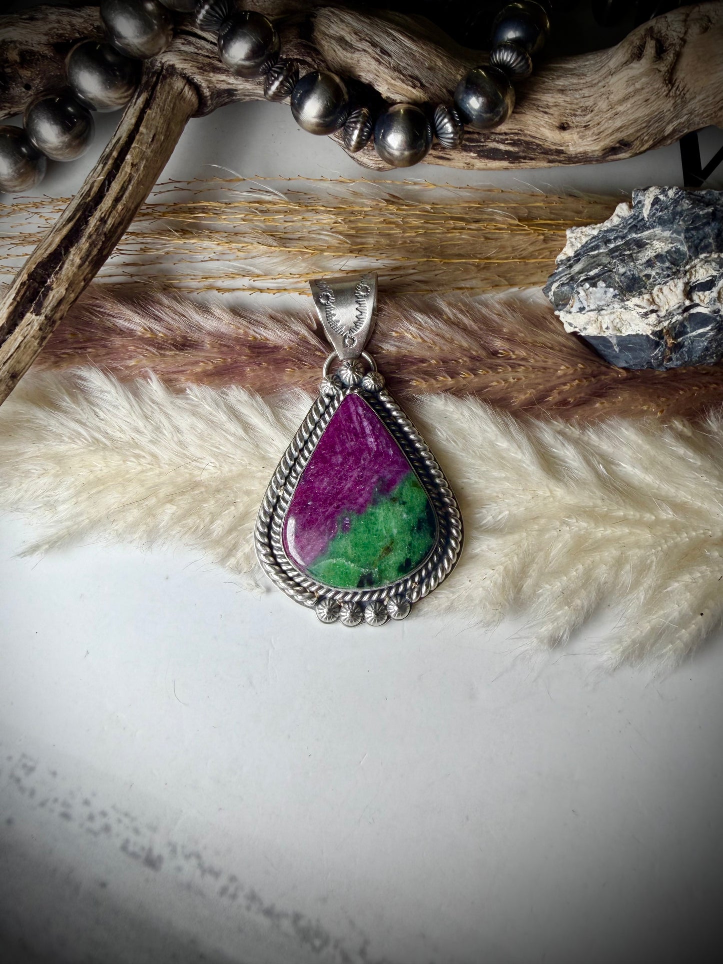 Ruby Zoisite Pendant
