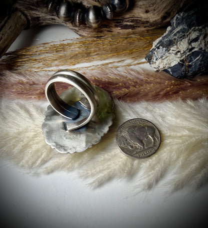 Ruby Zoisite Ring (Adjustable)