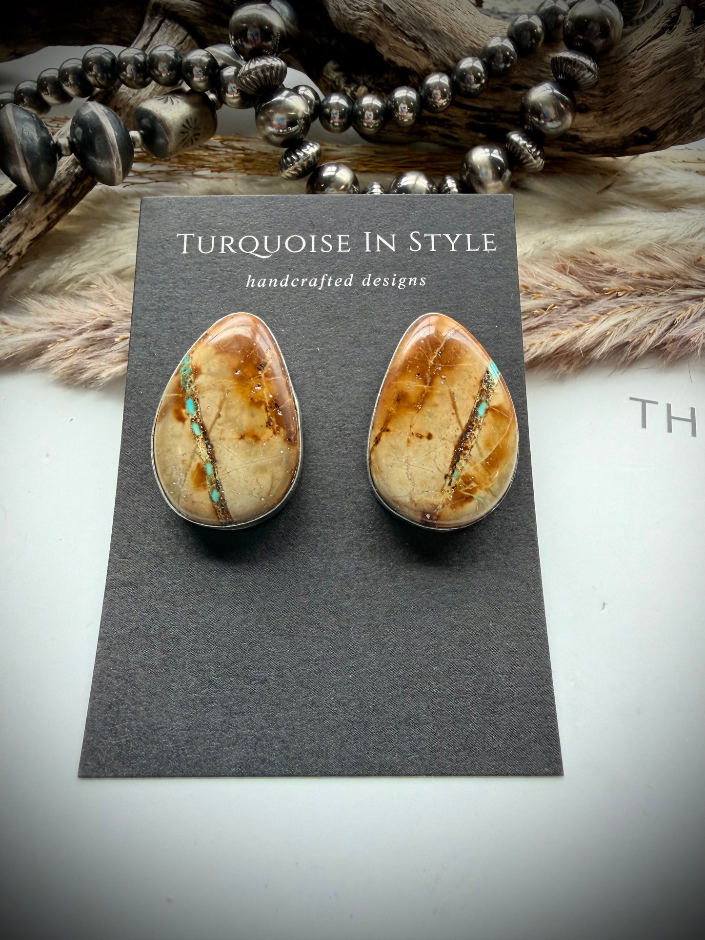 Large Royston Ribbon Teardrop Earrings