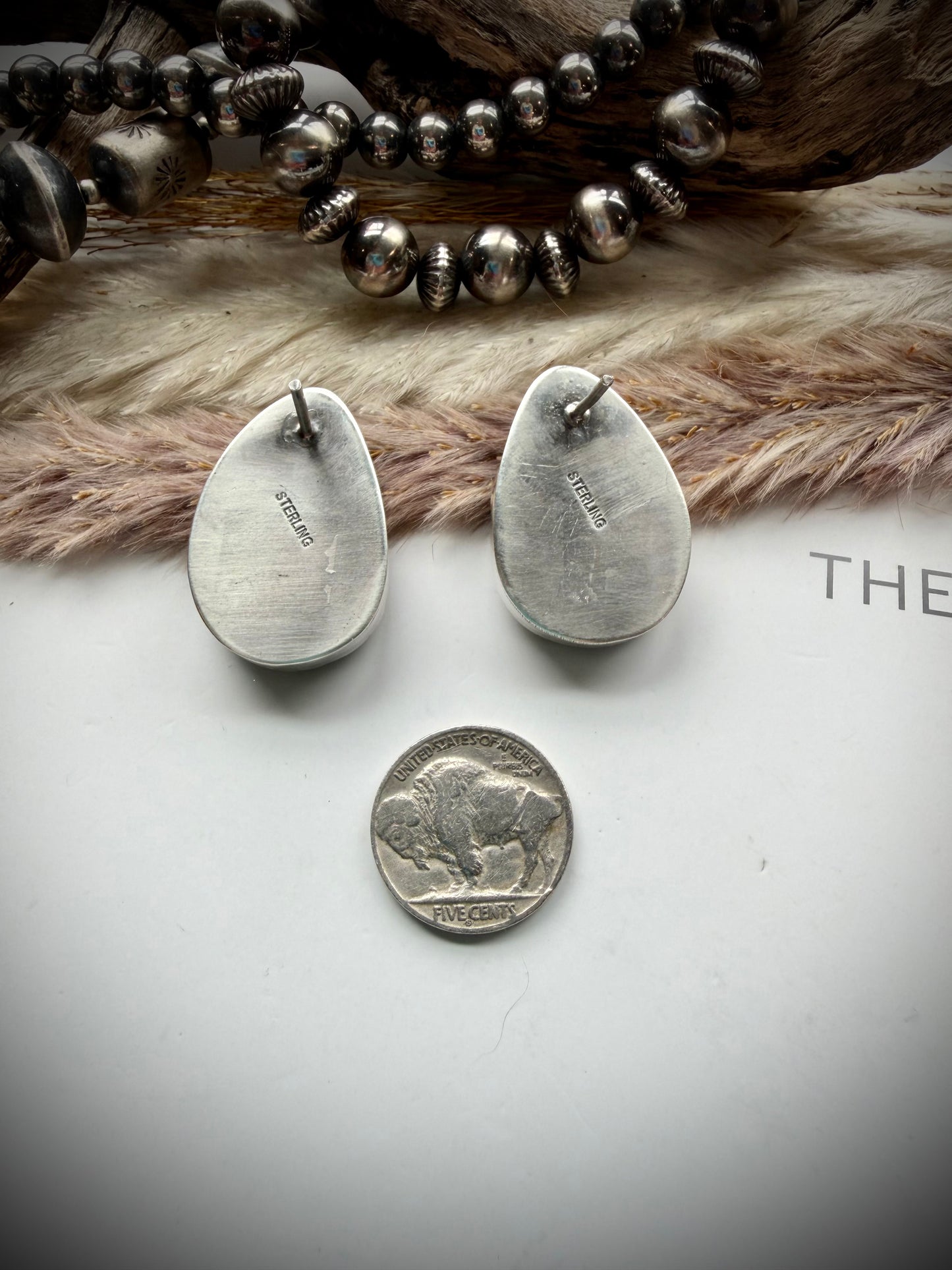 Large Royston Ribbon Teardrop Earrings
