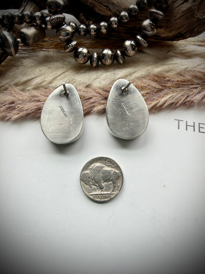 Large Royston Ribbon Teardrop Earrings