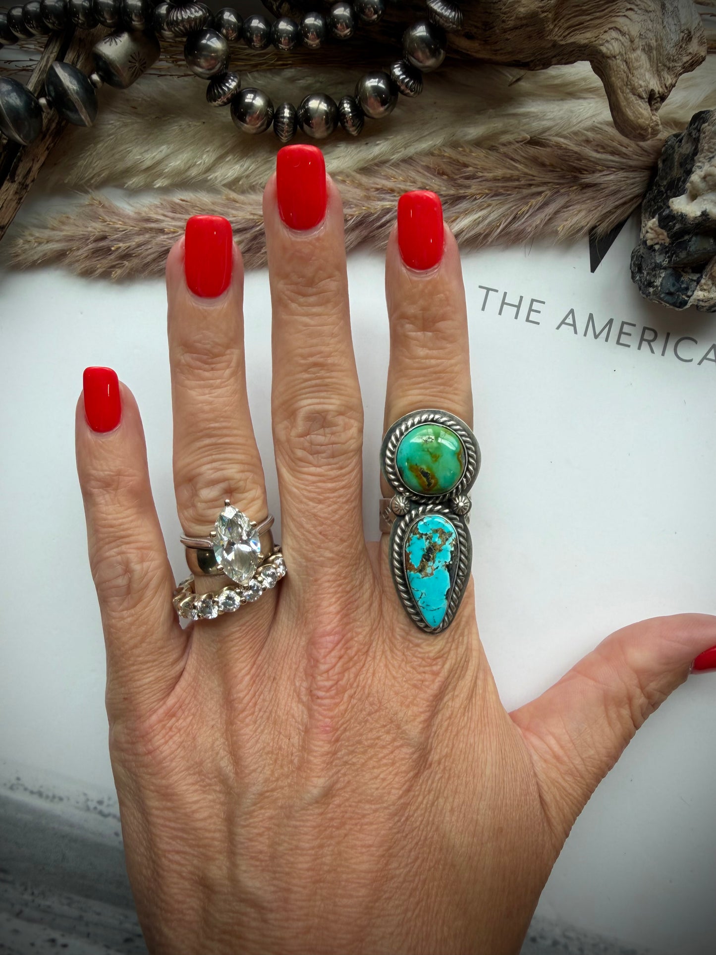 Blue Ridge and Blackjack Ring- Adjustable