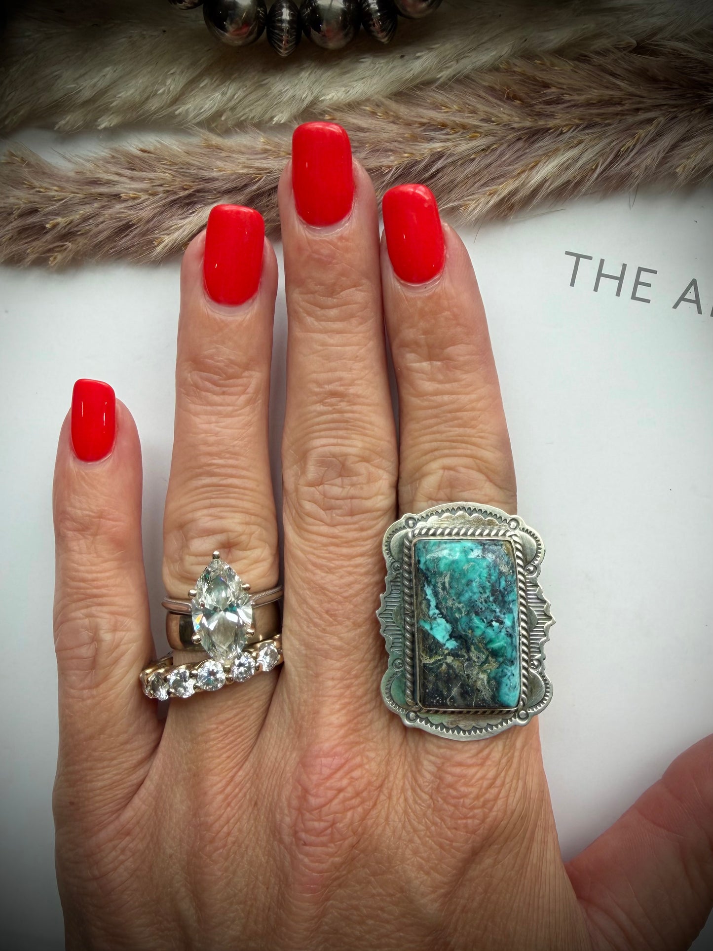 Emerald Rose Ring by J Piaso Jr