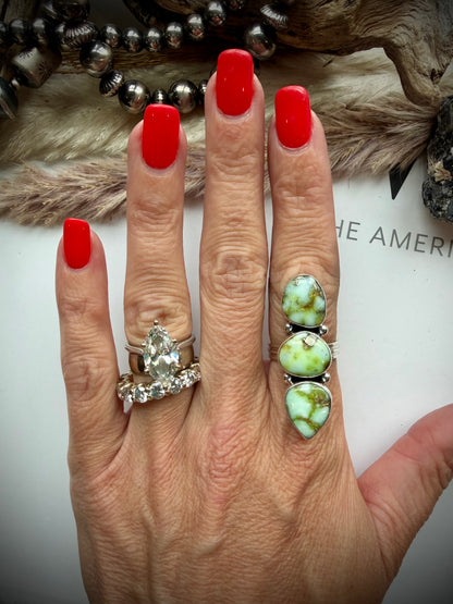 Palomino Three Stone Crawler Ring-8