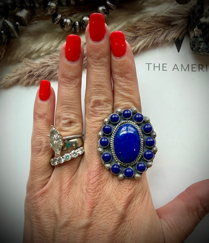 Lapis Ring- Adjustable