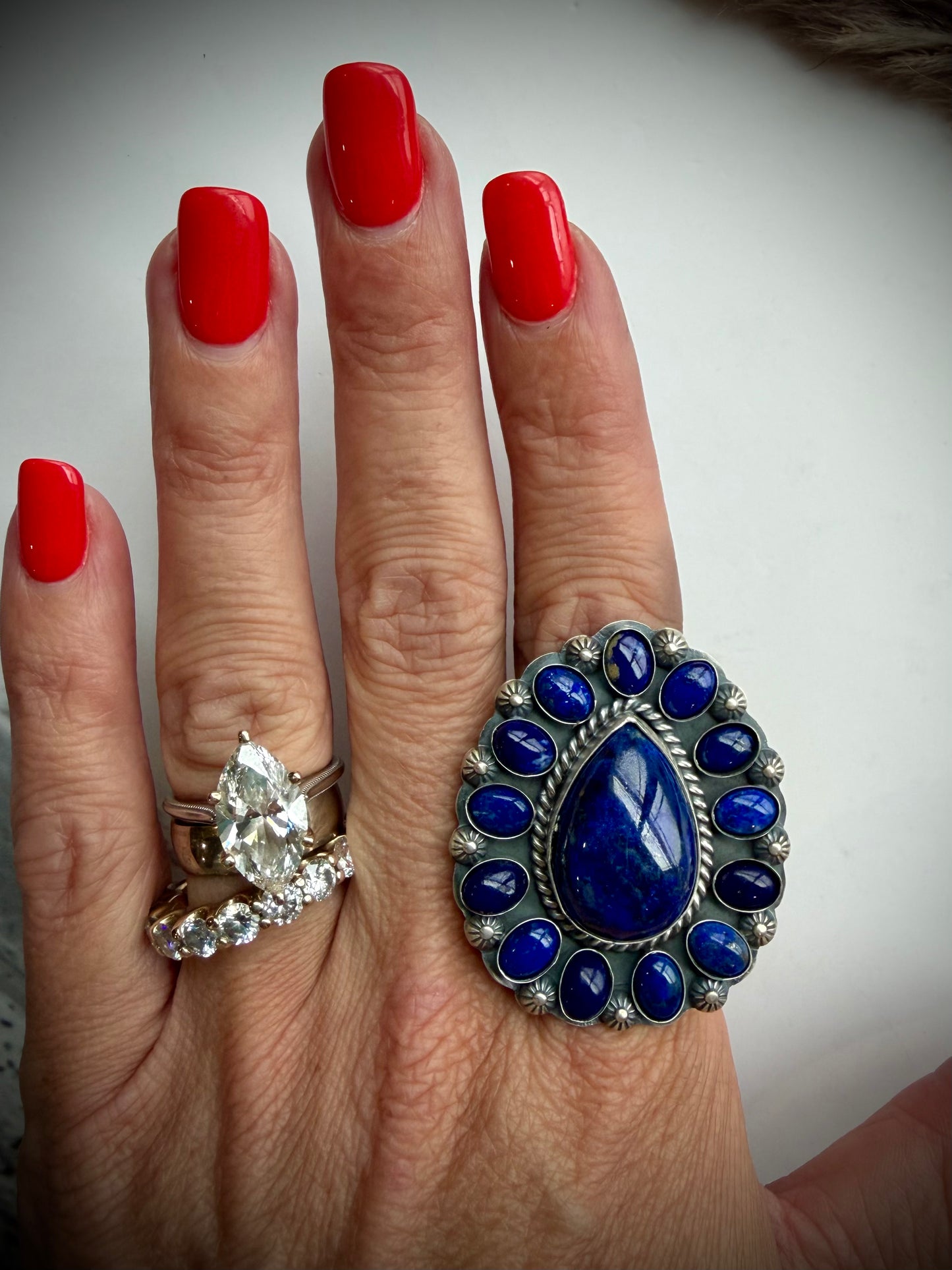 Lapis Ring- Adjustable