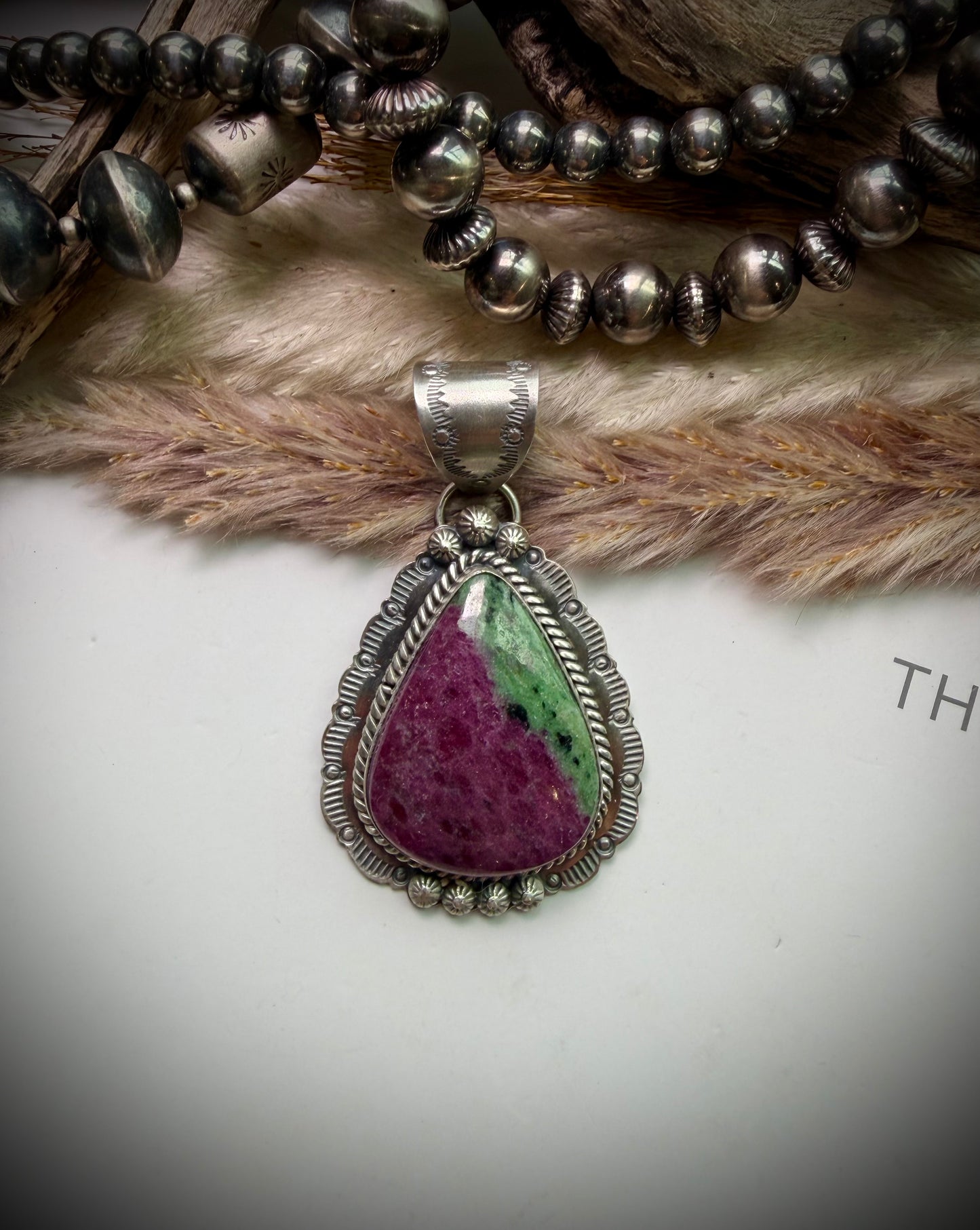 Ruby Zoisite Pendant