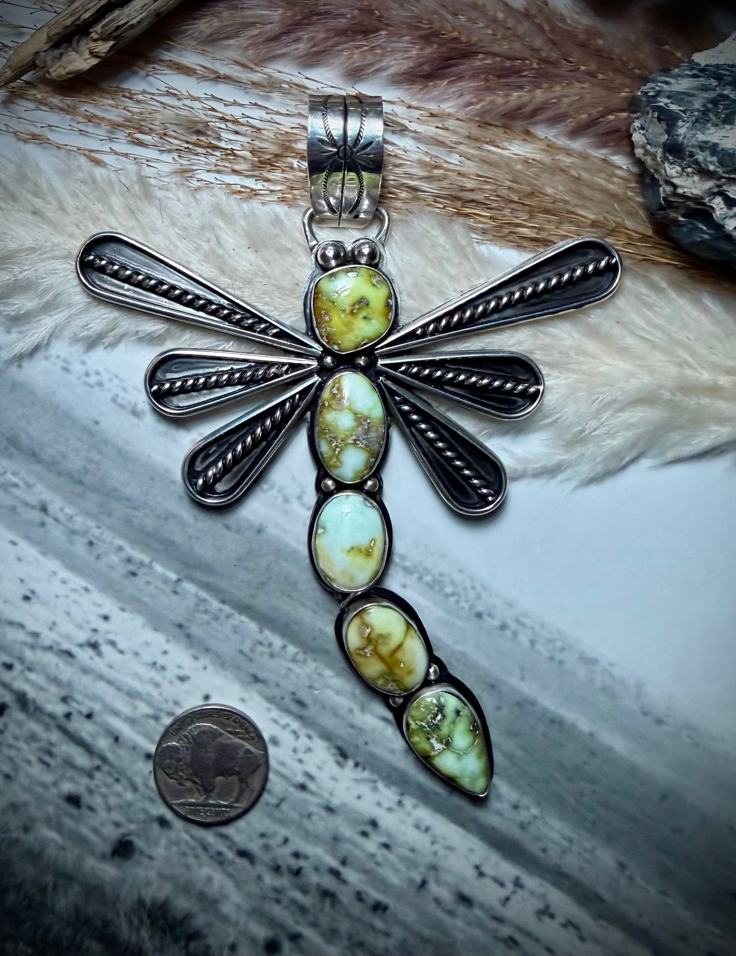 The Palomino Dragonfly Pendant