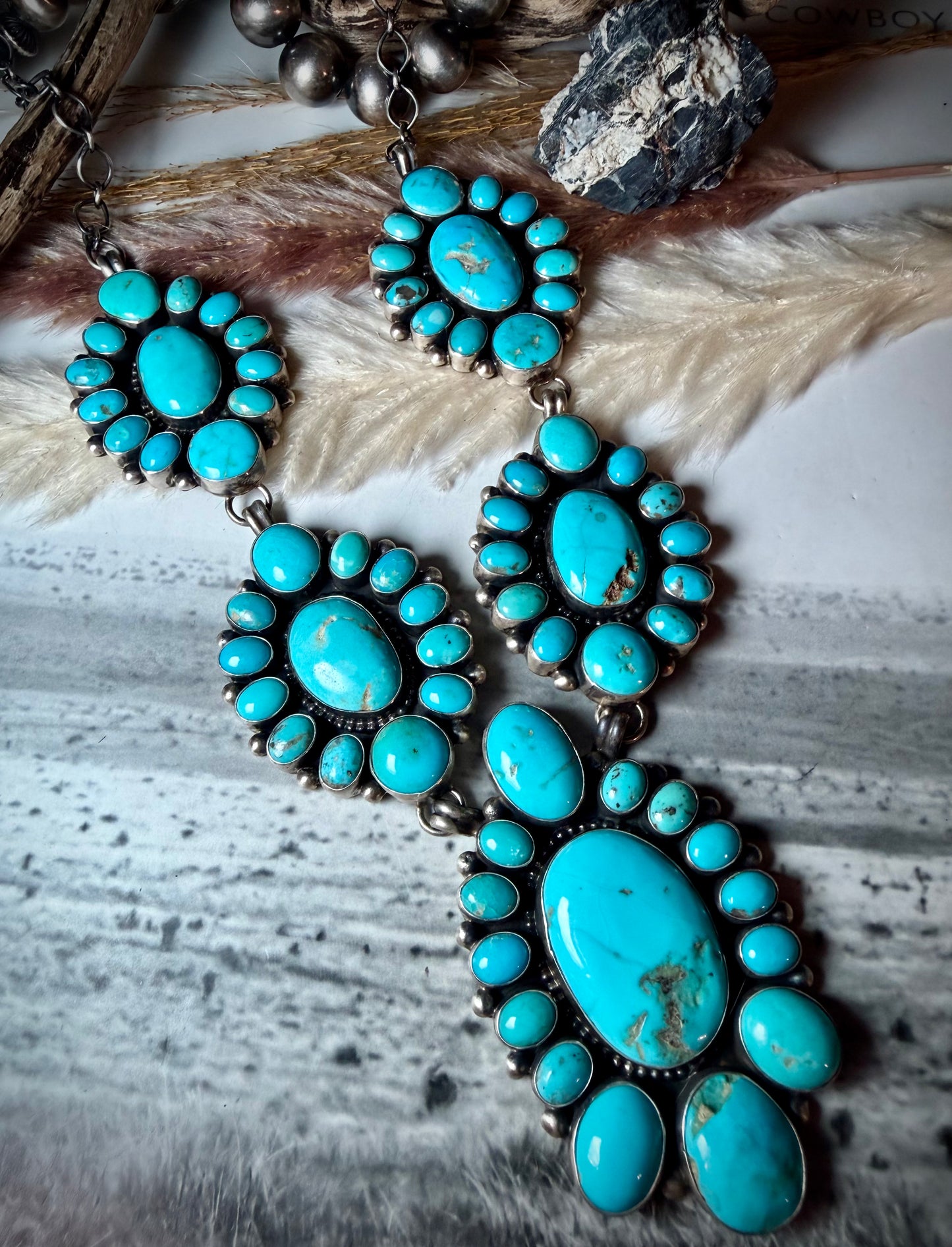 The Blaze Cluster Necklace Set