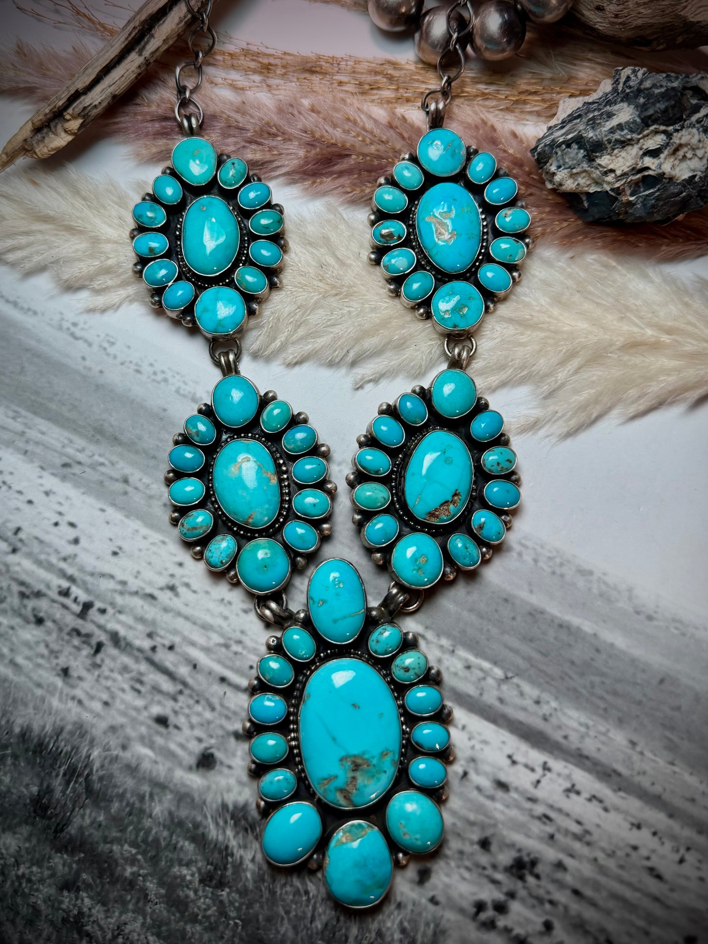 The Blaze Cluster Necklace Set