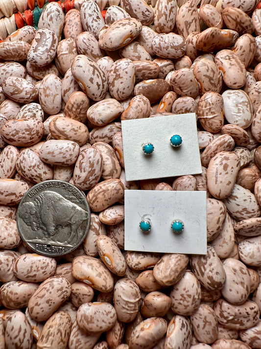 Tiny Turquoise Studs