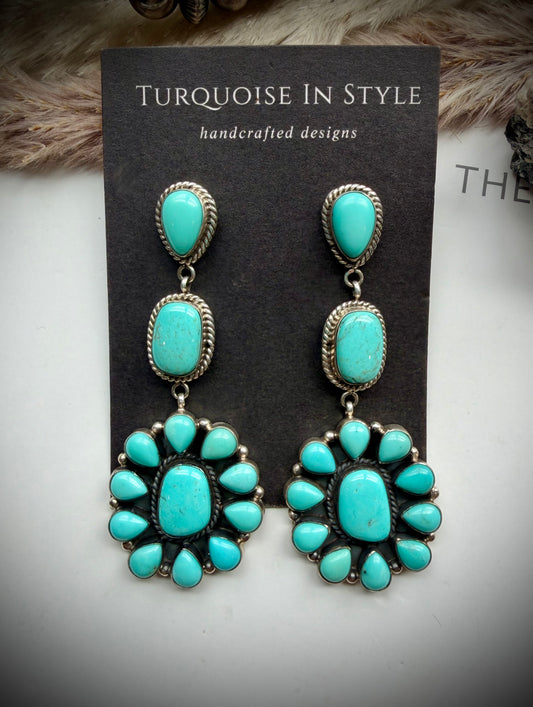 Cluster Dangle Earrings