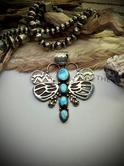 Golden Hills Dragonfly Pendant