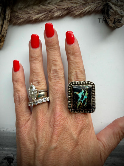 Devin Brown Square Blackjack Ring- Adjustable