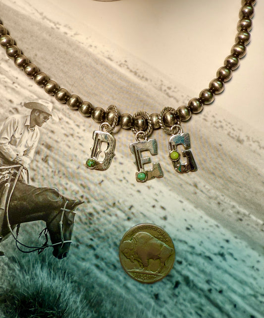 Kingman Initial Pendants