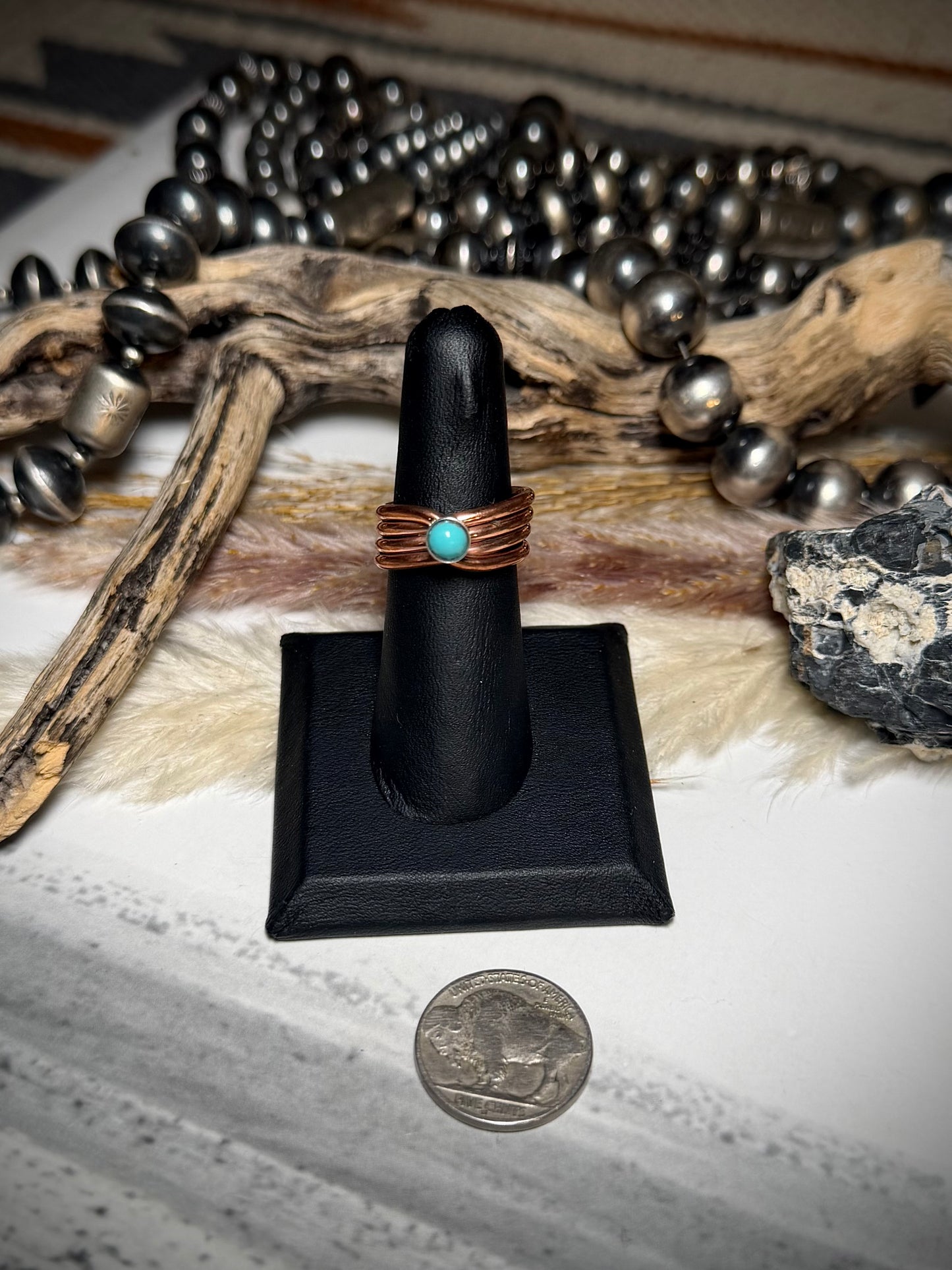 Yolanda Skeets Copper Ring