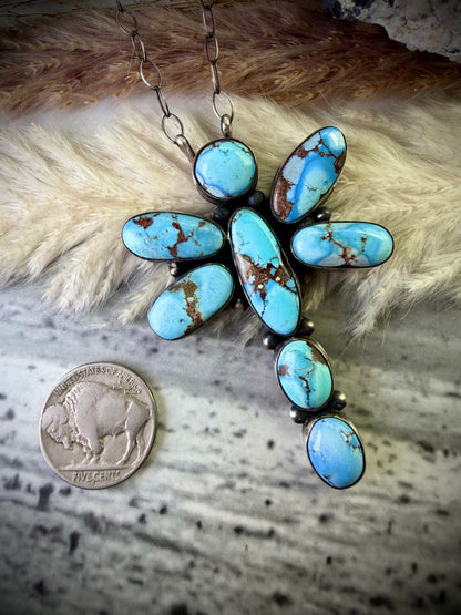 Golden Hills Dragonfly Pendant Necklace