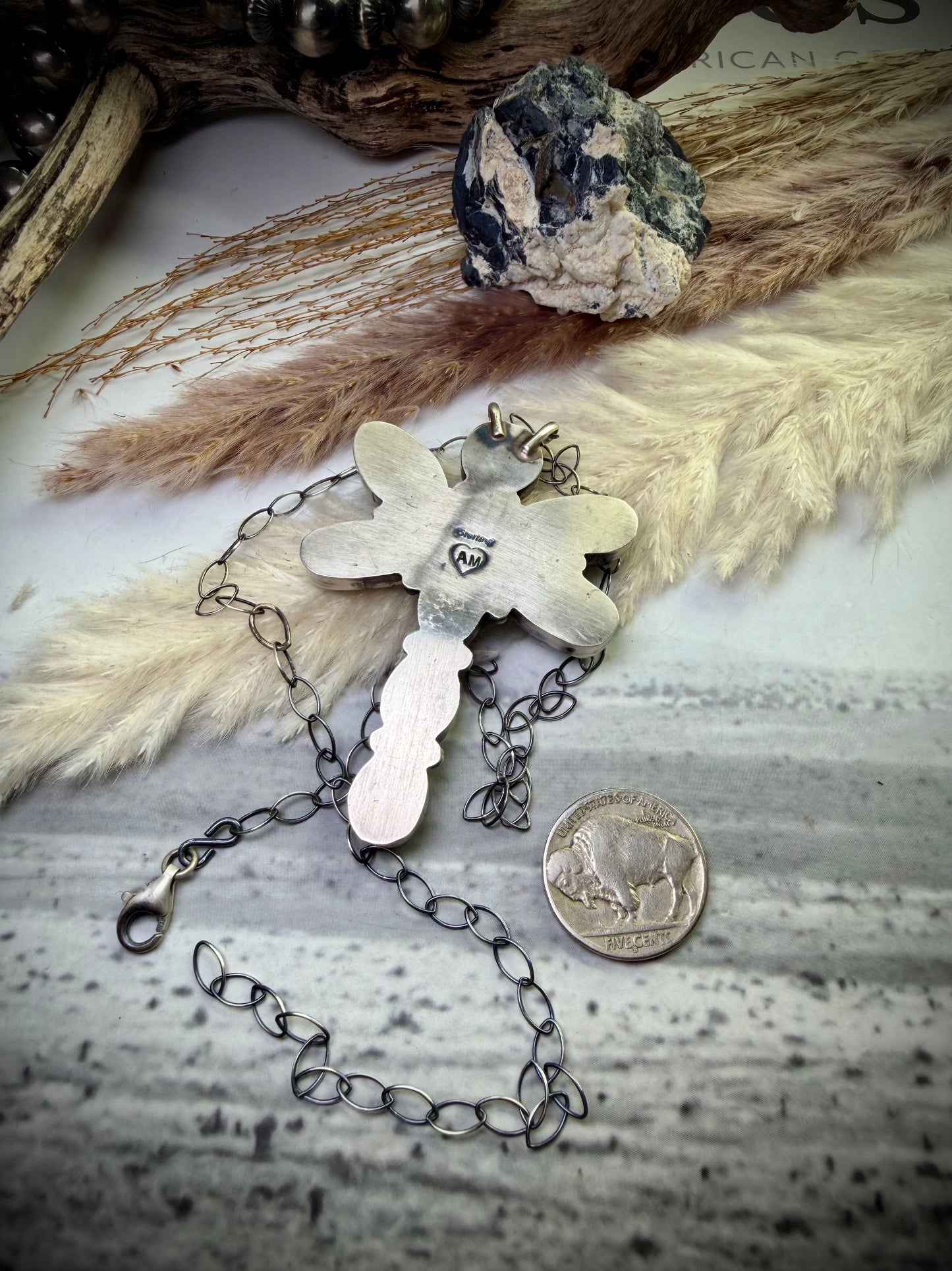 Golden Hills Dragonfly Pendant Necklace