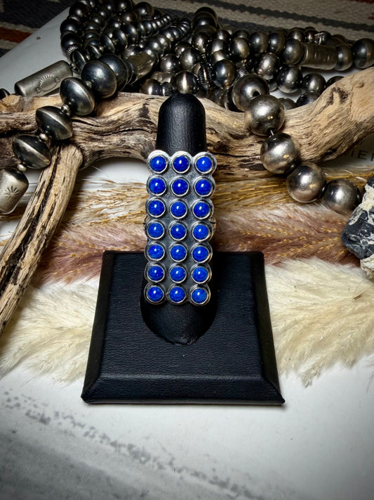 Lapis Snake Eye Ring- size 8 or 9