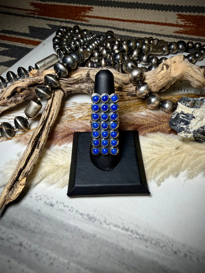 Lapis Snake Eye Ring- size 8 or 9