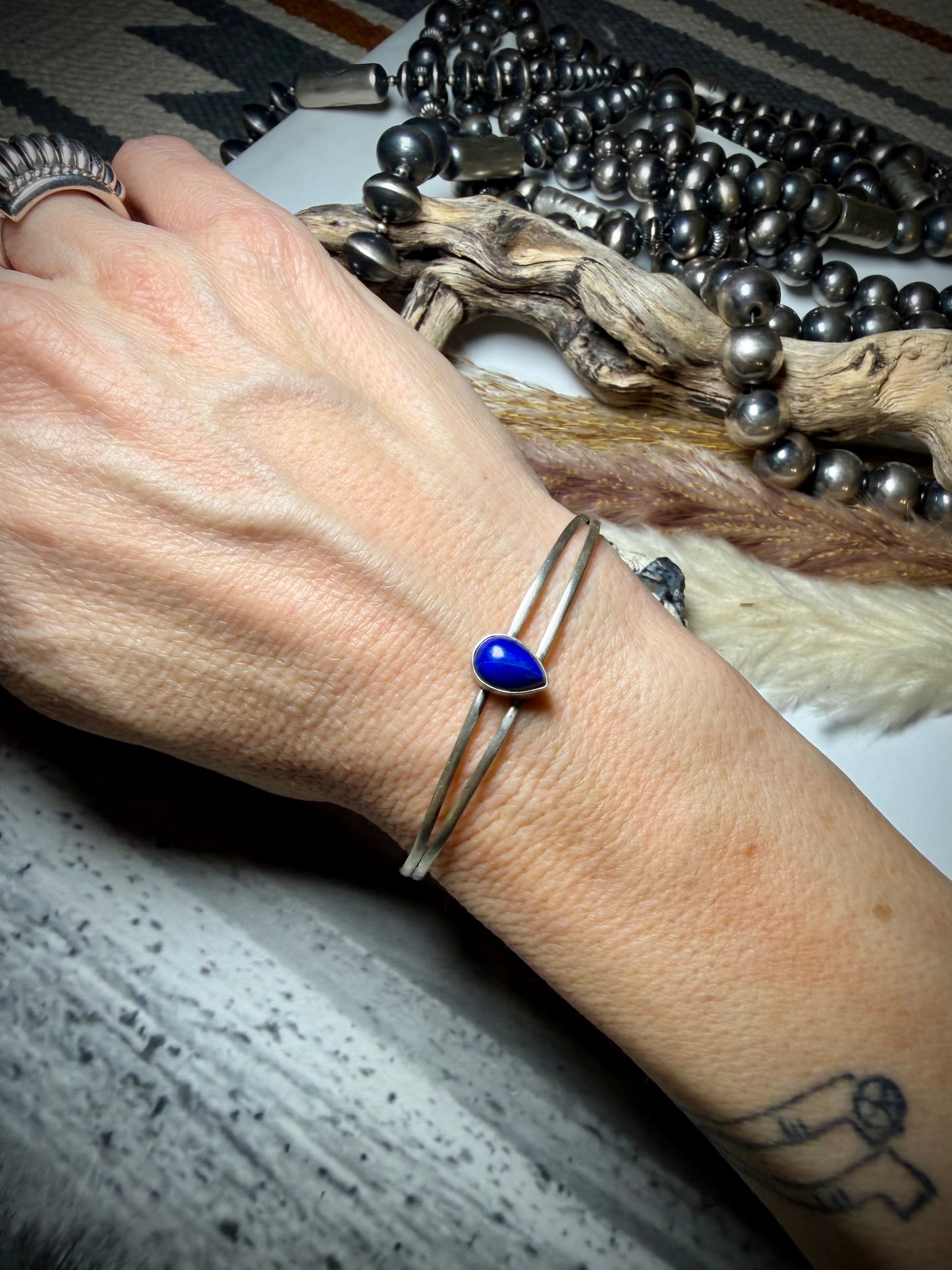 Dainty Lapis Cuff