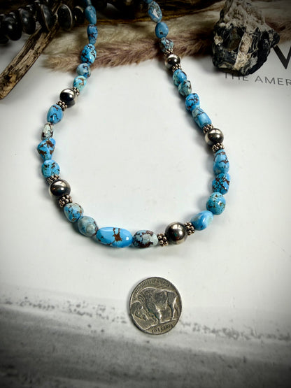 Golden Hills and Pearl Necklace 19"
