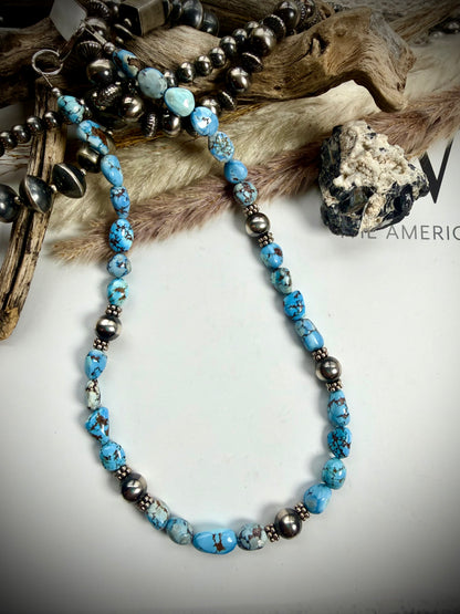 Golden Hills and Pearl Necklace 19"