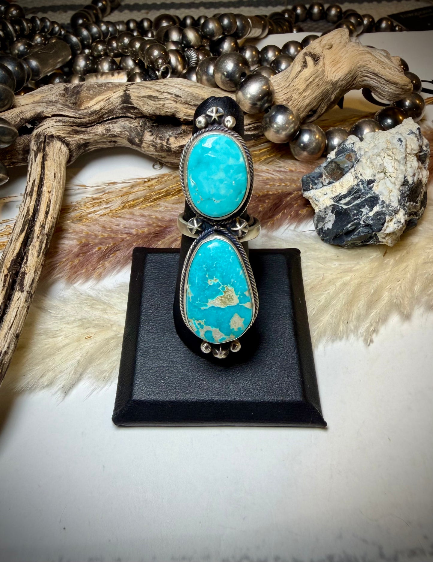 Randy Billy Adjustable Fox Turquoise Ring
