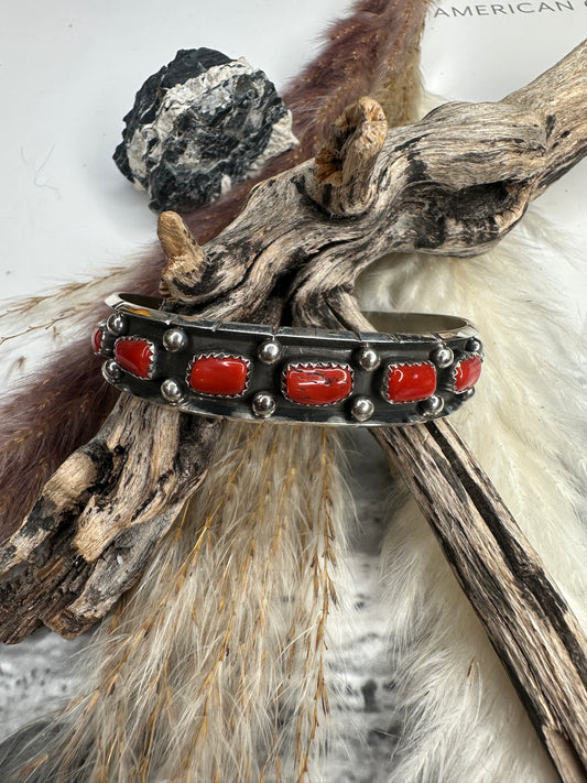 Reed Charles Red Coral Cuff