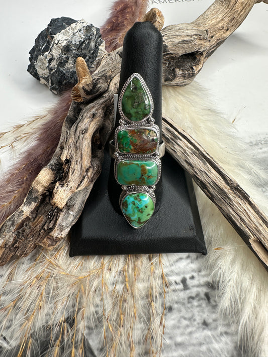 Size 10 Sonoran 4 Stone Ring.