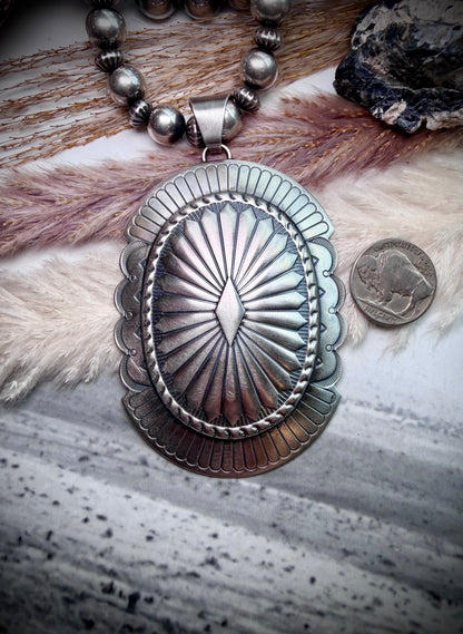 Sterling Concho Pendants