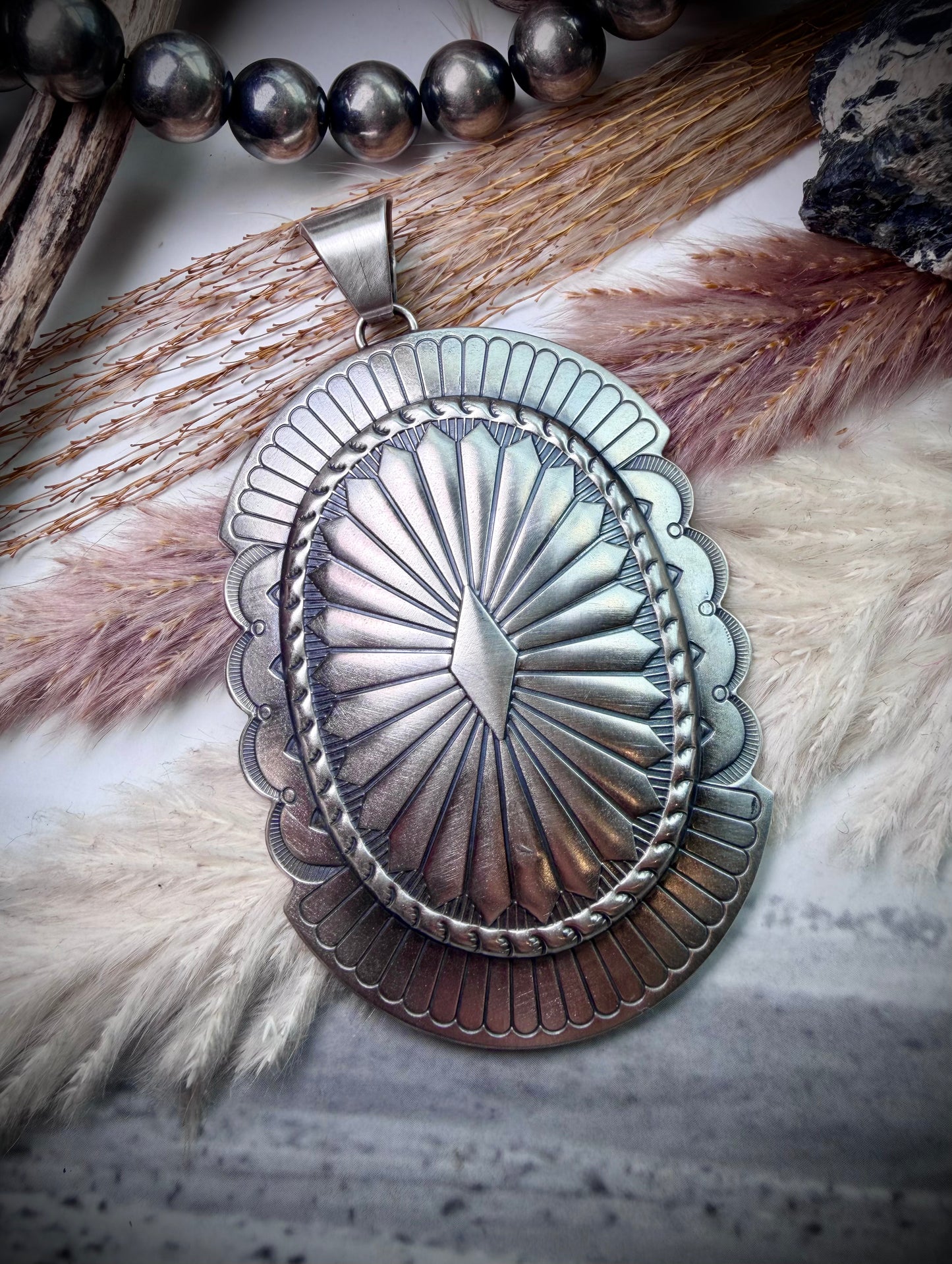Sterling Concho Pendants