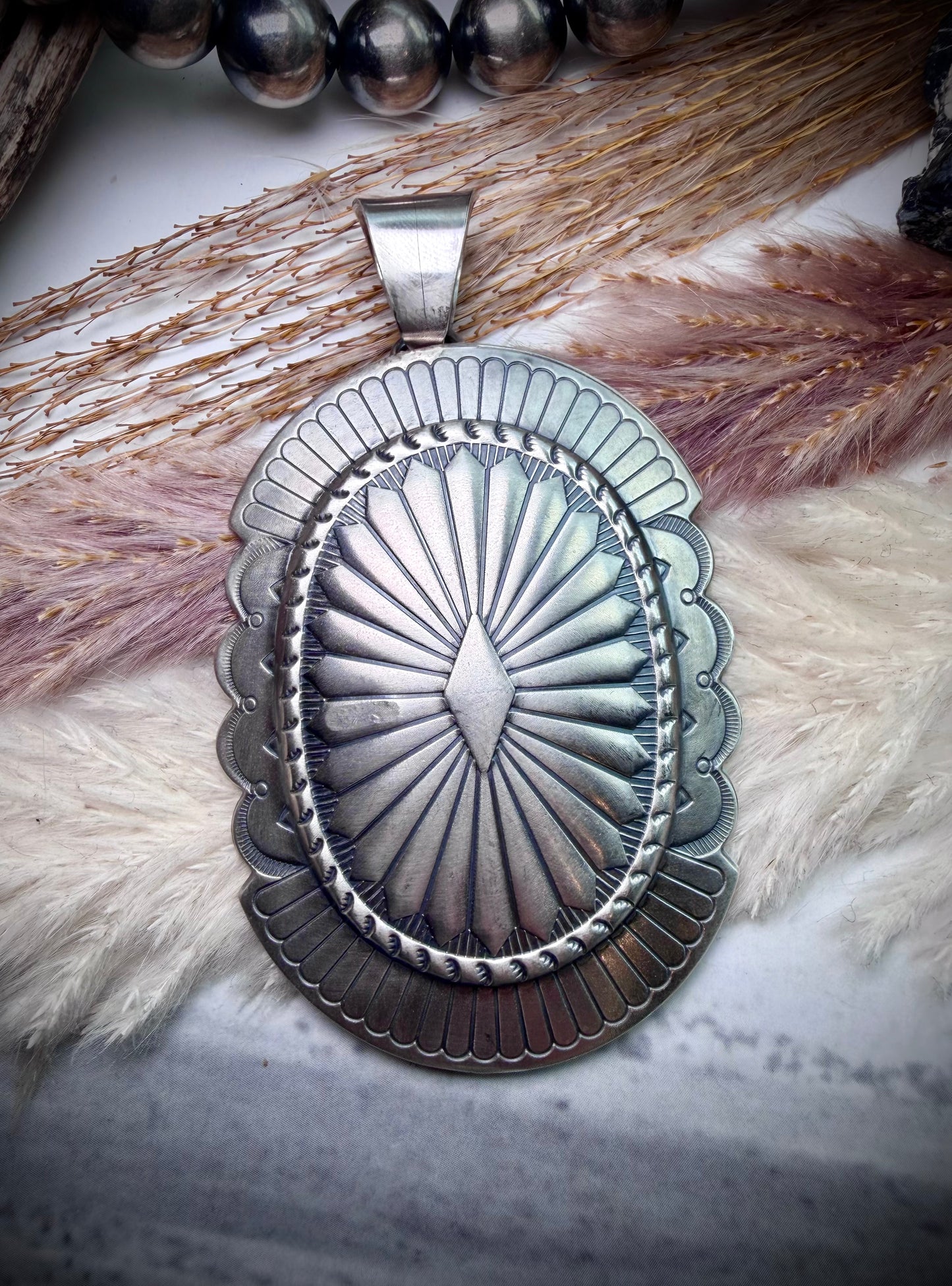 Sterling Concho Pendants