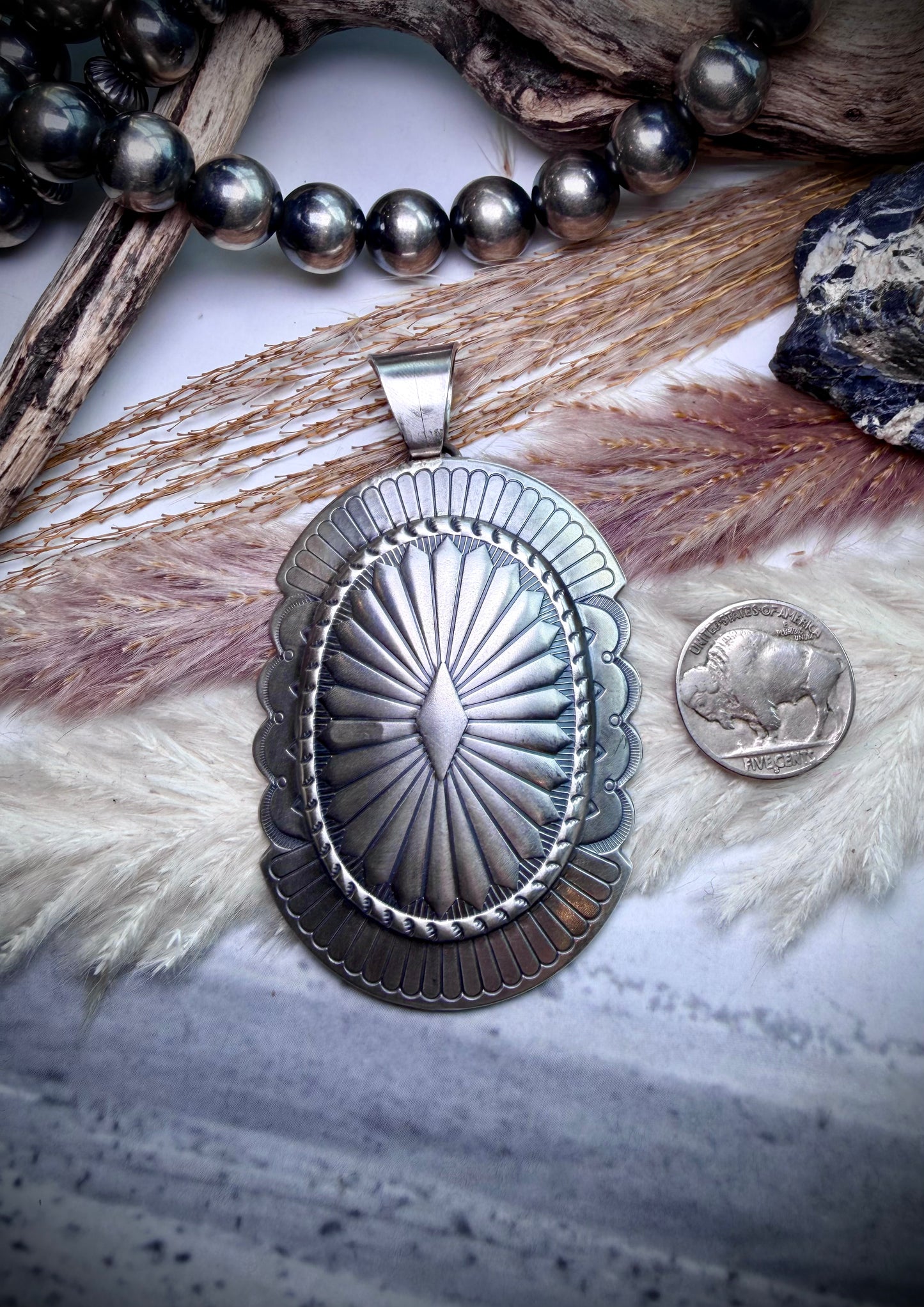 Sterling Concho Pendants