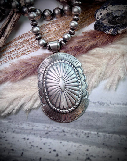 Sterling Concho Pendants