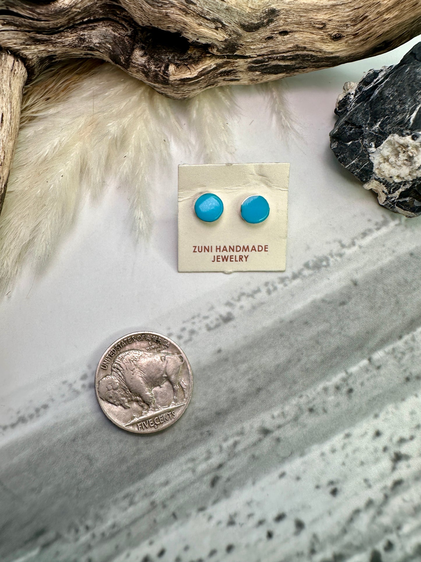 Zuni Dot Studs