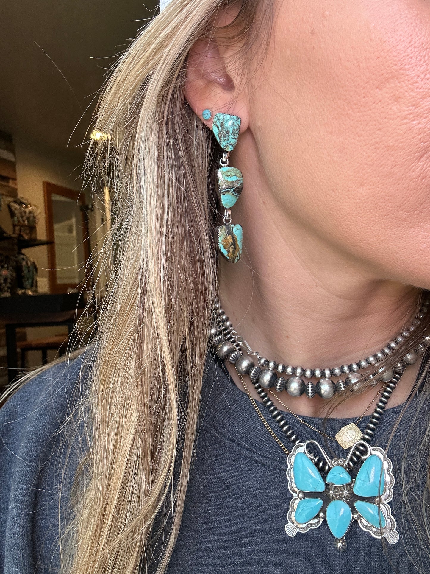 Gregg Yazzie Wild Earrings