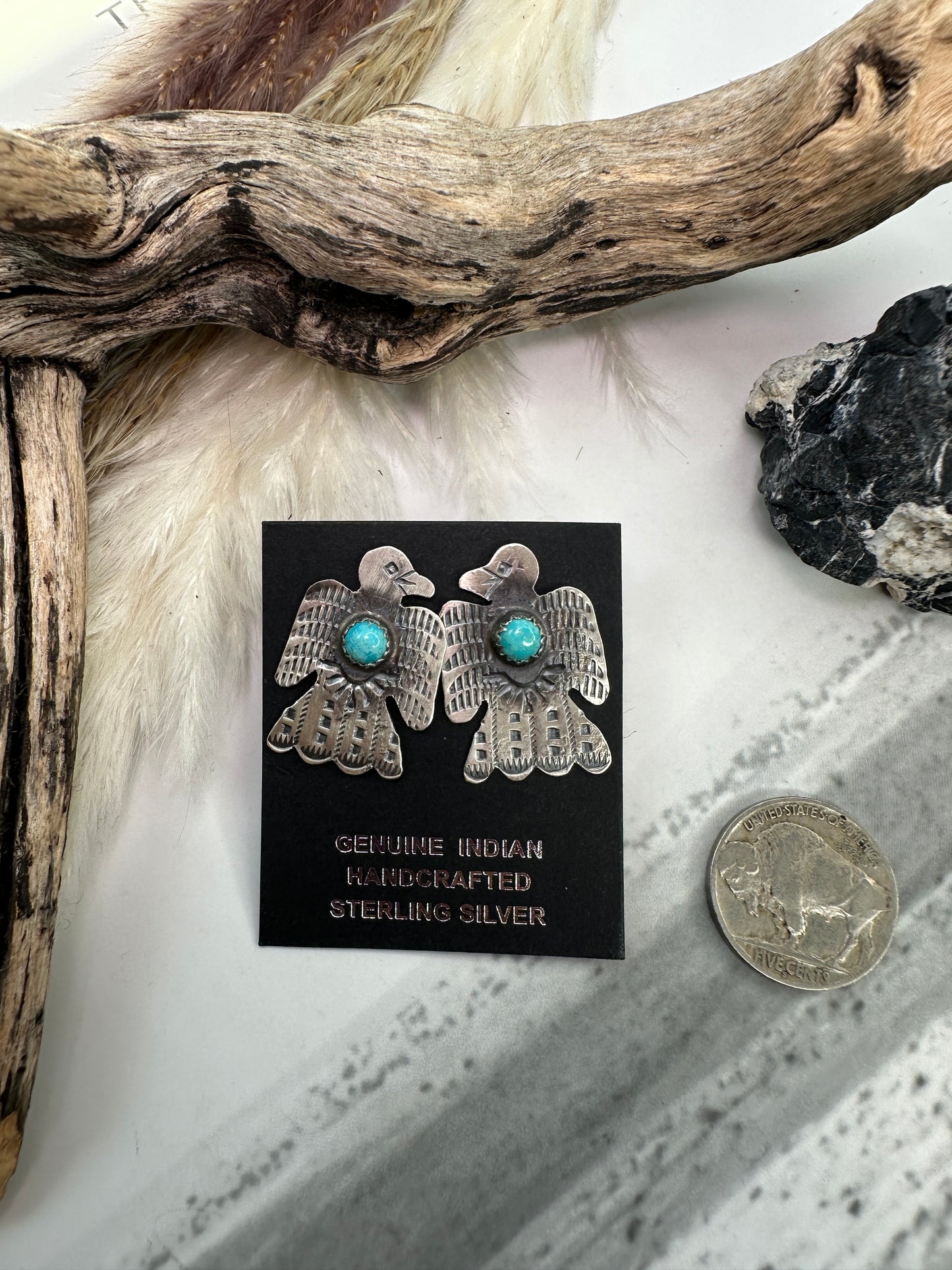 Gabriele Yazzie Thunderbird Earring