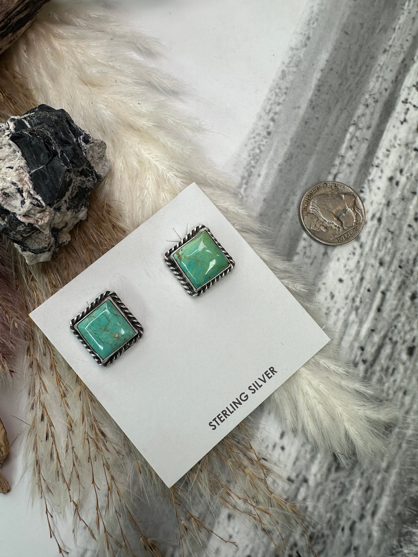 Judith Dixon Square Studs #2