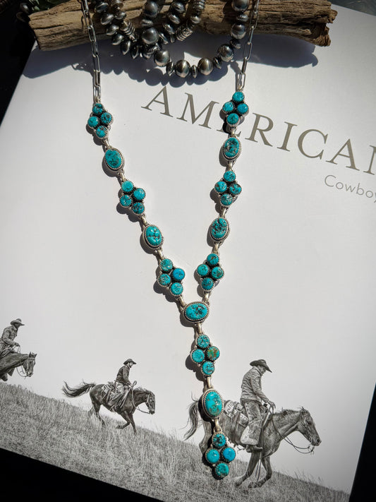 Nugget Kingman Lariat Necklace