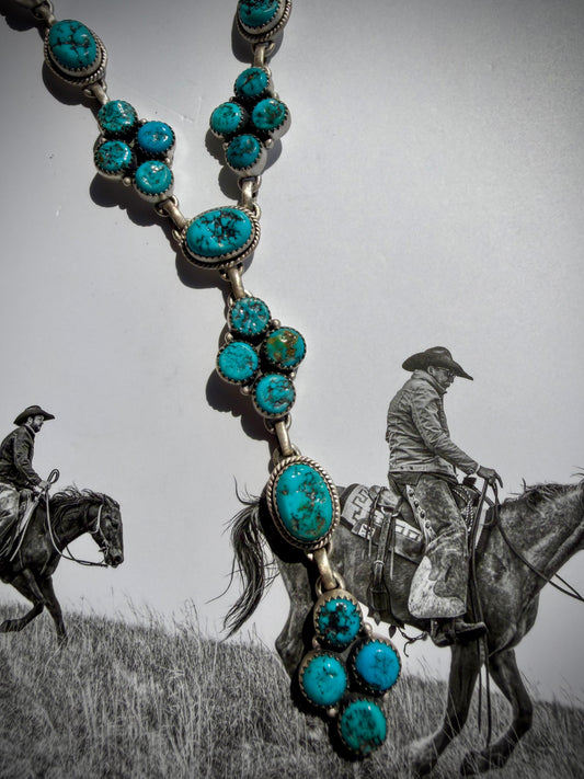 Nugget Kingman Lariat Necklace