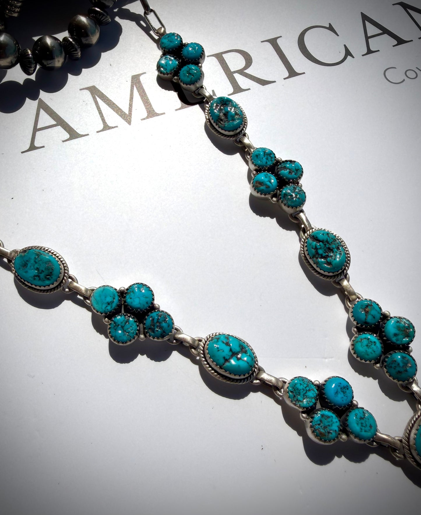 Nugget Kingman Lariat Necklace