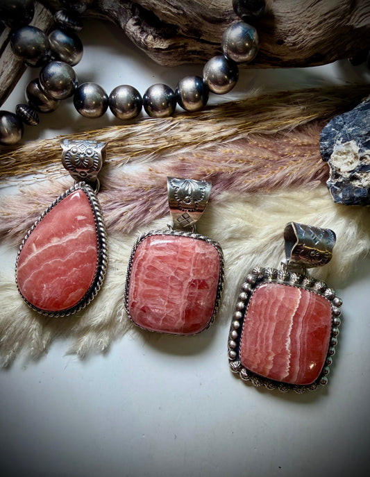 Rhodocrosite Pendants