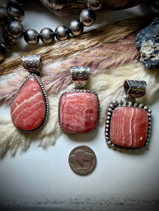 Rhodocrosite Pendants
