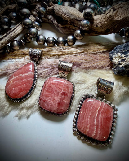 Rhodocrosite Pendants