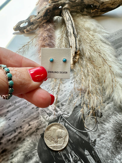 Tiny 2mm Studs by Dorthy Yazzie