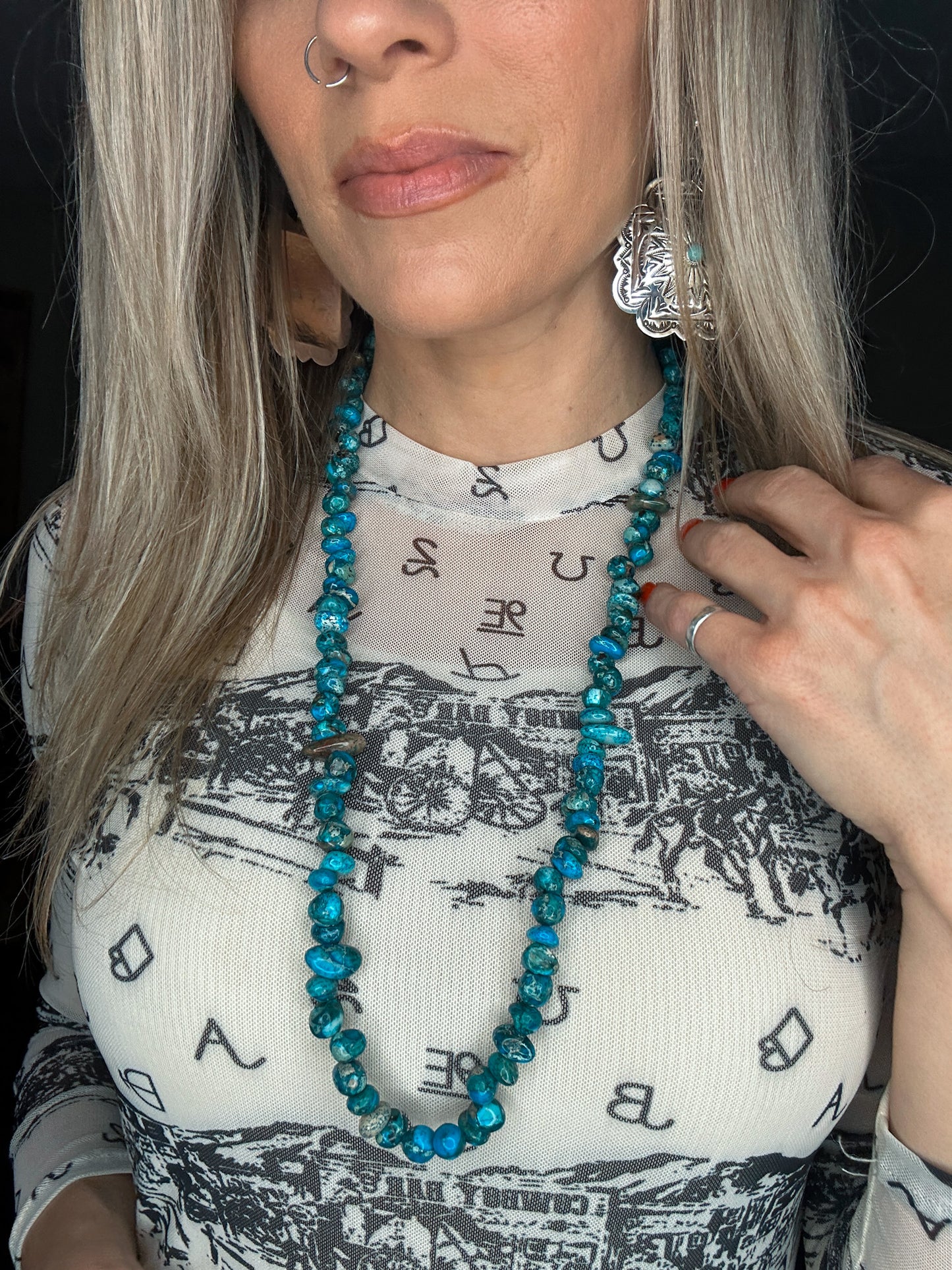 Chrysocolla Layering Necklace